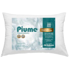 Travesseiro Ortobom Piume 50cmx70cm Branco