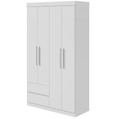 Roupeiro Lopas Zeus 4 Portas Branco