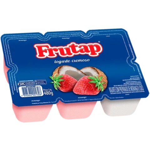 Iogurte Frutap 480g Morango Com Coco