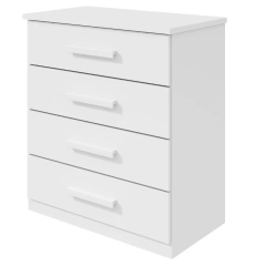 Cômoda Lopas Baião 4 Gavetas Branco