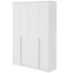 Roupeiro Lopas Alonzo 4 Portas Branco