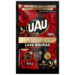 Lava Roupas Líquido Uau 800ml Rosas & Sedução