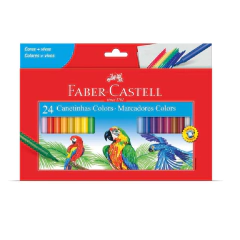 Caneta Hidrografica Faber-Castell Prestocolor Regular 24 Cores