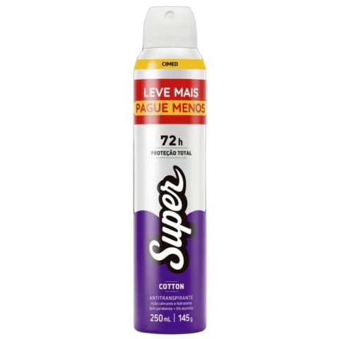 Desodorante Aerosol Super 250ml Cotton
