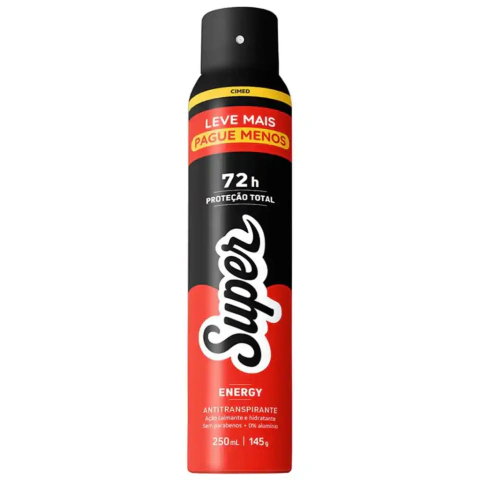 Desodorante Aerosol Super 250ml Energy
