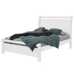 Cama Casal Lopas Reali Branco