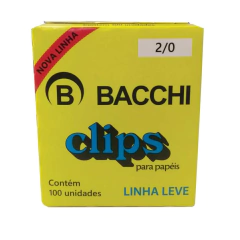Clips Bacchi Galvanizados Aço 2/0 Linha Leve C/100 Un