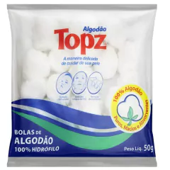 Algodão Hidrófilo Topz 50g Bolas