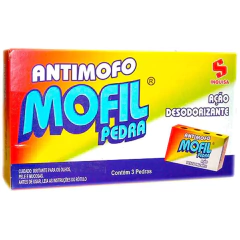 Antimofo Mofil Pedra 75g C/3un Gaveta