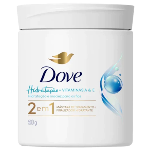Máscara De Tratamento Dove 250g Hidratação + Vitaminas A & E