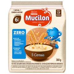 Mucilon Nestlé 360g Sachê 5 Cereais Zero