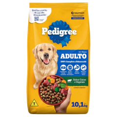 Ração Pedigree 10.1kg Adulto Carne E Vegetais