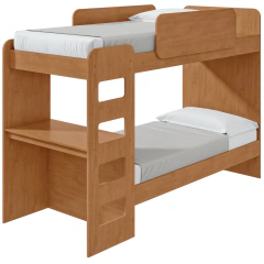 Cama Beliche Lopas Olga Amêndoa Clean