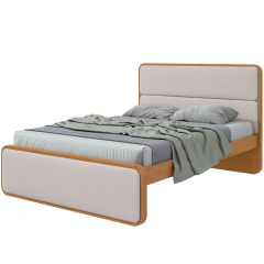 Cama Casal Lopas Loop Amêndoa Clean/Off White