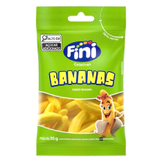 Bala Fini Gelatinas 15g Bananas