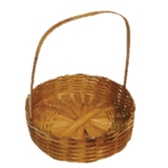 Cesta Bambu Flaudeira Redonda 35cm Cód.1473
