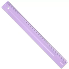 Régua Escolar Dello 30cm Lilás Pastel Cód.3112.Lp.0096