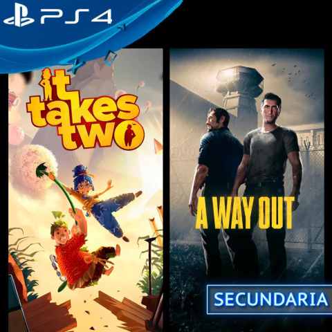 IT TAKES TWO + A WAY OUT PS4 DIGITAL SECUNDARIA - comprar online