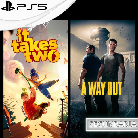 IT TAKES TWO + A WAY OUT PS5 DIGITAL SECUNDARIA - comprar online