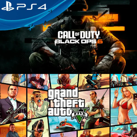 COMBO DESCONTROL GTA V + COD BLACK OPS 6 PS4 DIGITAL PRIMARIA - comprar online