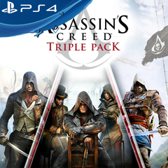 ASSASSIN'S CREED TRIPLE PACK: BLACK FLAG + UNITY + SYNDICATE PS4 DIGITAL PRIMARIA