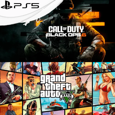 COMBO DESCONTROL GTA V + COD BLACK OPS 6 PS5 DIGITAL PRIMARIA - comprar online