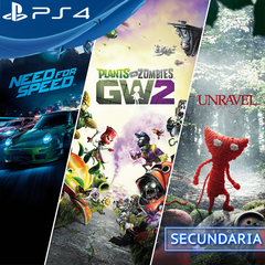 COMBO TRIPLE PACK PS4 DIGITAL SECUNDARIA