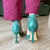 Scarpin Couro com Tornozeleira Verde - QUATTRO - comprar online