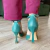 Scarpin Couro com Tornozeleira Verde - QUATTRO - comprar online