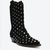Bota SCHUTZ Western Cano Médio Studs Camurça Preta na internet