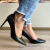 Scarpin Couro Preto - GIULIA DOMNA