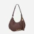 Bolsa Baguete Couro Marrom Café Pequena Luiza Barcelos