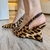 Scarpin Anabela Slingback Animalprint Luíza Barcelos - Quattro Calçados - Loja Online de Calçados Femininos em BH