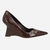 Scarpin Anabela Luiza Barcelos Verniz Café - comprar online