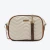 Bolsa Tiracolo Média Matelassê Bege e Marrom Anacapri