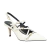 Scarpin Slingback Luíza Barcelos Verniz Off White