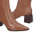 Imagem do Bota Cano Médio Bico Fino Couro Caramelo Luiza Barcelos