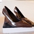 Scarpin Anabela Luiza Barcelos Verniz Café - comprar online