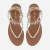 Rasteira Metalizada Dourada com Spikes Pratas e Dourados - comprar online