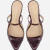 Mule Salto Fino Luiza Barcelos Verniz Em Couro Marsala - comprar online