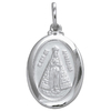 Pingente Medalha N S Aparecida Oval Aço Inox 2,3cm - Pi46