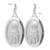 Pingente Medalha Santa Edwiges Oval Aço Inox 3cm - Pi49