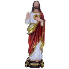 Imagem do Sagrado Coração de Jesus de Resina 21cm - BA4545