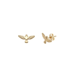 Brinco Espirito Santo Folheado Ouro 1,2cm - B400-D na internet