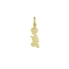 Pingente Menino Ajoelhado 1,5cm Folheado Ouro - P421-D