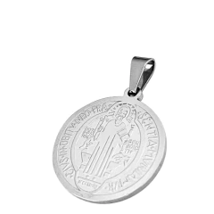 Pingente São Bento Grande 3cm Aço - Pi131 - Loja Santo Anjo