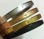 Braceletes Aço 4 Orações e 4 Cores - BR05.4OR - Loja Santo Anjo