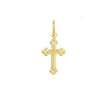Pingente Cruz Picotado Pontas Folheado Ouro 1,8cm - C408-D