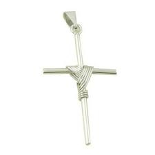 Colar Pingente Cruz Aço Amarrada no Meio - CJCi160/Fi14-60 - comprar online