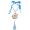 Medalhão de Berço Anjo da Guarda Azul Grande - ZT384